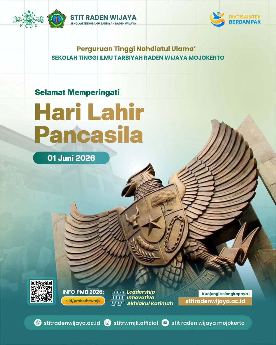 Selamat Memperingati Hari Lahir PancasilaPancasila bukan hanya teks dalam pembukaan UUD, tapi p